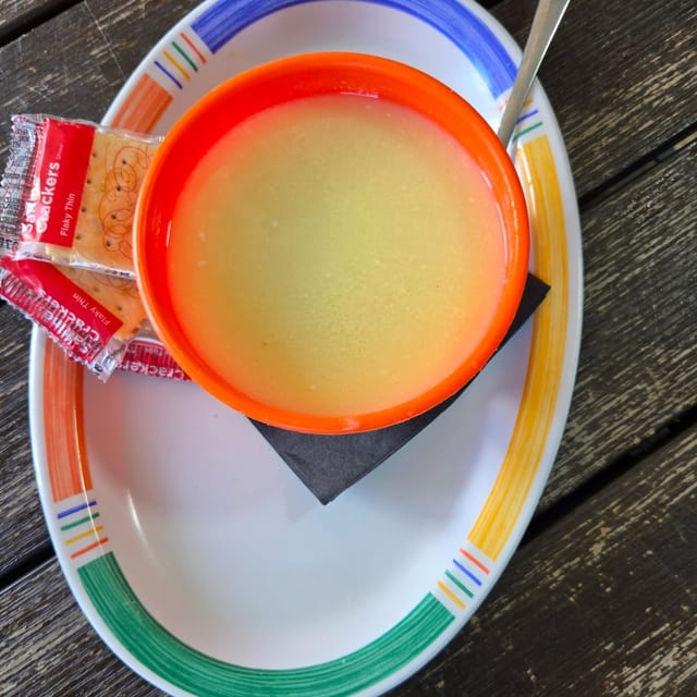 Michael's Famous Greek Chicken Lemon Soup.